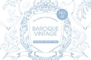Blue Chinoiserie Clipart, an Illustration by TatiMockup (Thumbnail 1 of 6)