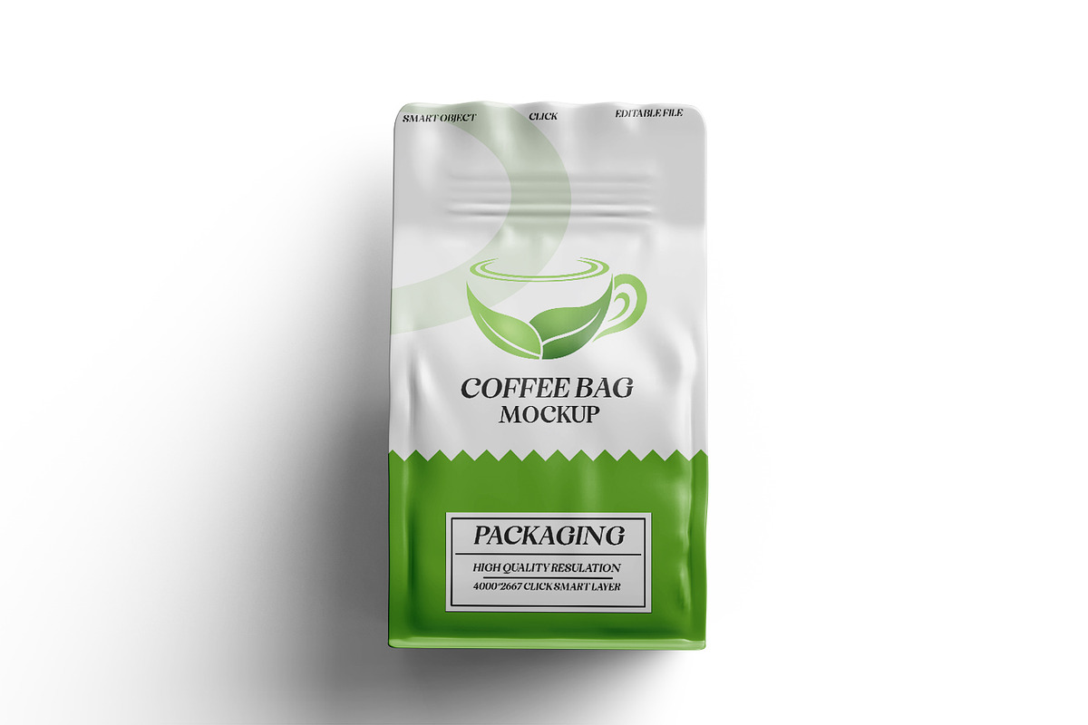 Coffee And Tea Bag Packaging Mockup, a Packaging Mockup by pixelmock (Photo 15 of 17)