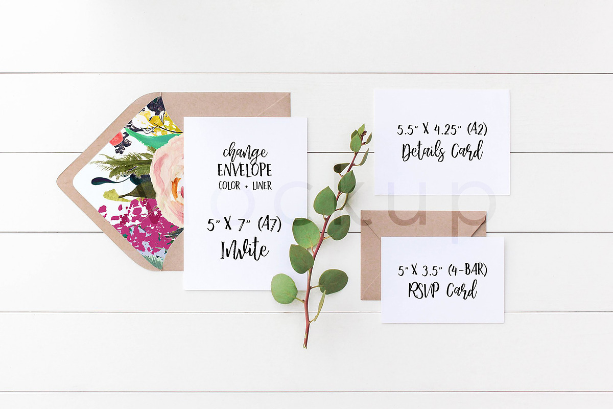 Wedding Suite Mockup - Manzanita S4, a Print Template by ILLONA GRAPHICS (Photo 2 of 5)
