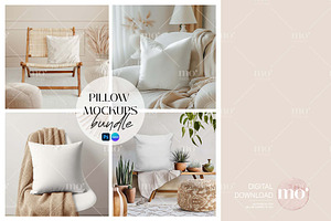 Pillow Mockup Bundle, a Product Mockup by MoMockups