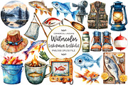 Fisherman Aesthetic Clipart, an Illustration by OK Design (Thumbnail 1 of 5)