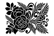 Floral Ornamental Silhouette Bundle, an Object Graphic by hafijul (Thumbnail 2 of 4)