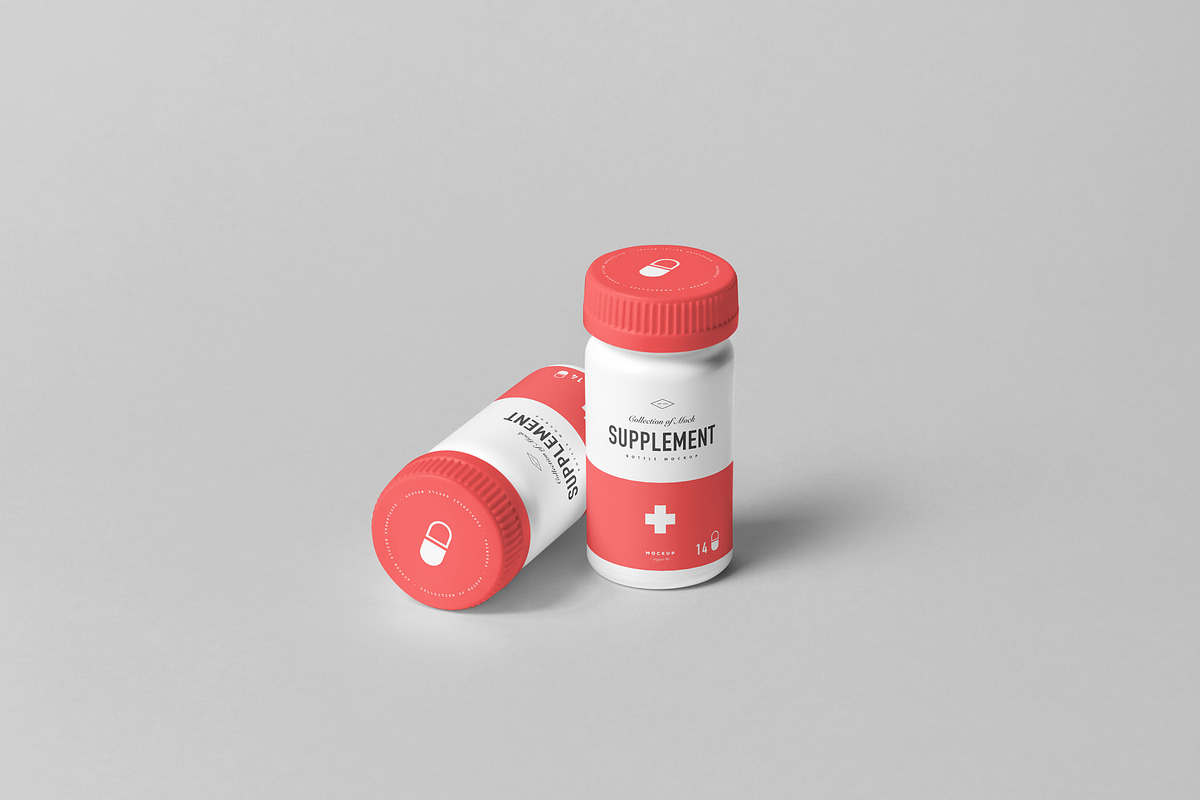 Supplement Jar & Box Mock-Up 4, a Packaging Mockup by Yogurt86 (Photo 6 of 11)