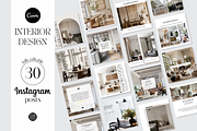 Interior Design Instagram Template, a Social Media Template by yesitisprintable (Thumbnail 1 of 6)