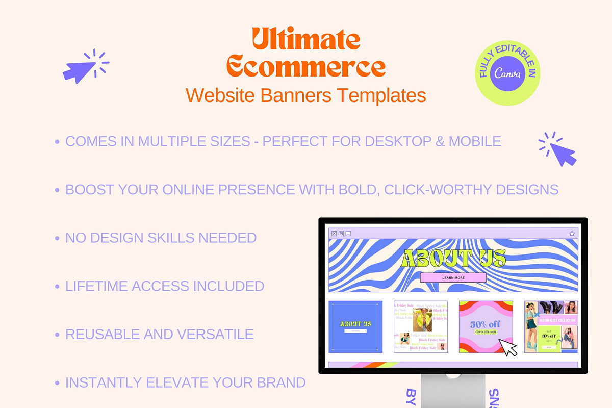 Ecommerce Website Banners Templates, a Shopify Template by Hell Yeah Designs (Photo 6 of 11)
