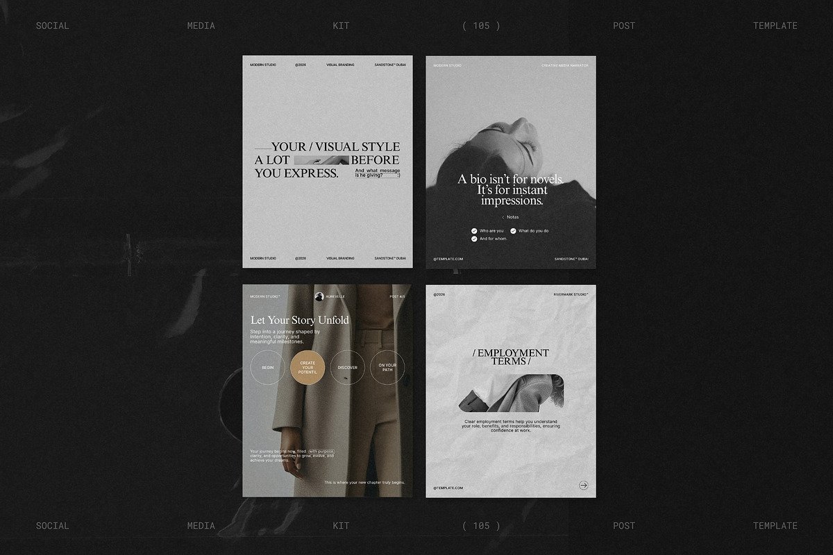 RIVA | Social Media Kit Post Bundle, a Social Media Template by Prapti Design (Photo 3 of 10)