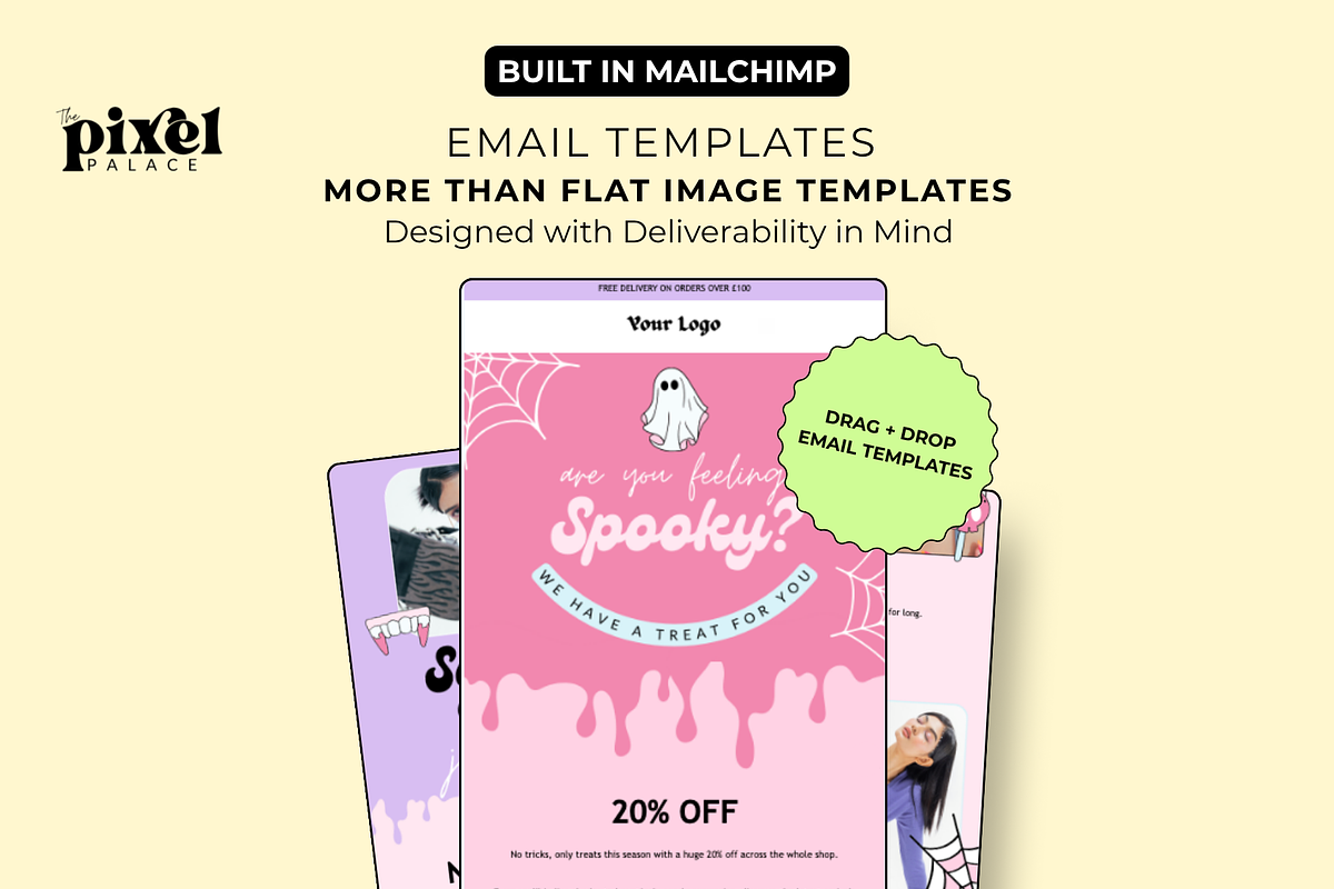 Halloween Mailchimp Email Newsletter, an Email Template by The Pixel Palace (Photo 1 of 9)