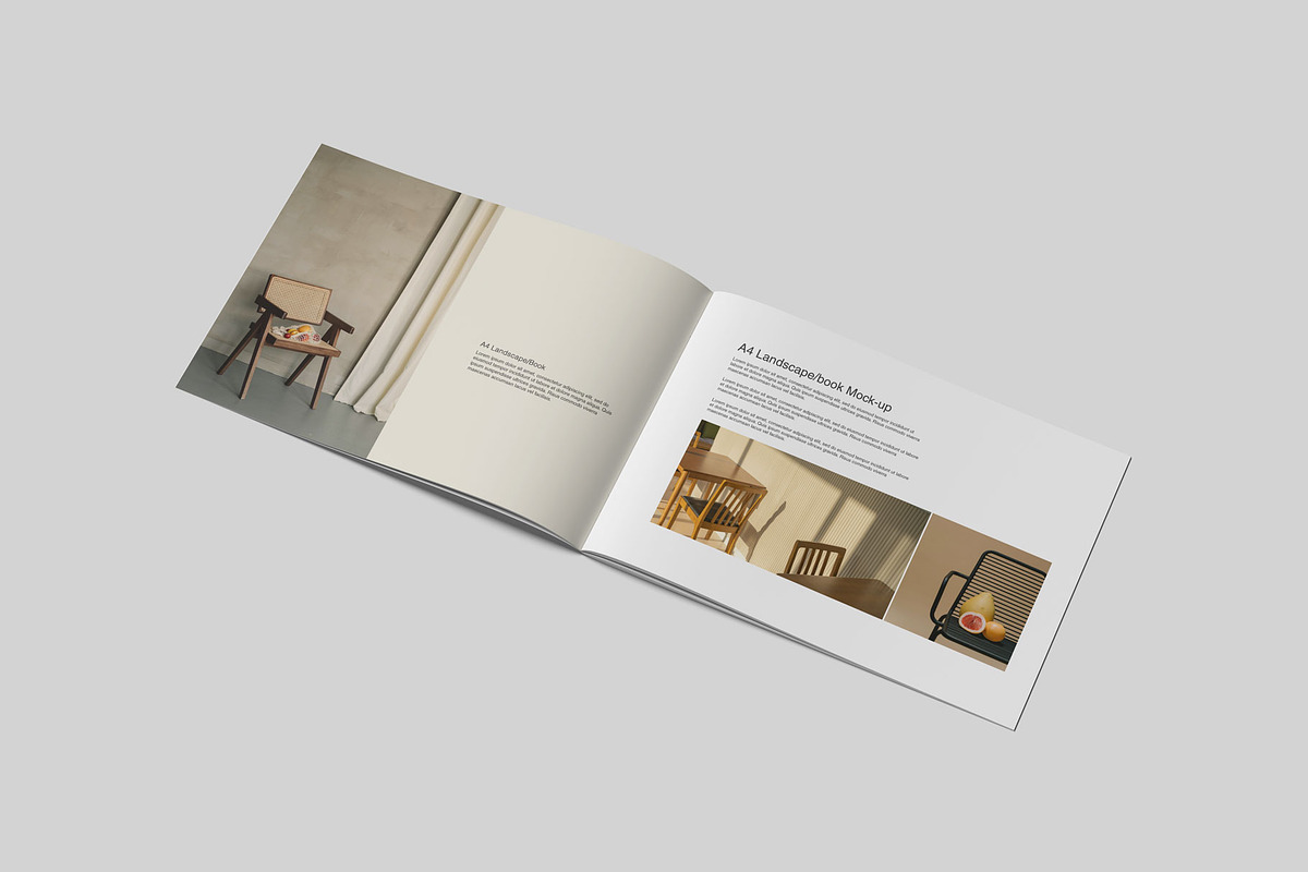 Landscape Brochure/Book Mockup, a Books & Magazine Mockup by Jestdio (Photo 7 of 15)