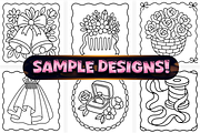 Easy Flower Girl Coloring Pages, a Decorative Illustration by Craftsbeefy (Thumbnail 2 of 4)