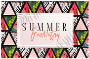 Summer geometry pattern set, a Pattern Graphic by Anastasy_helter (Thumbnail 1 of 7)