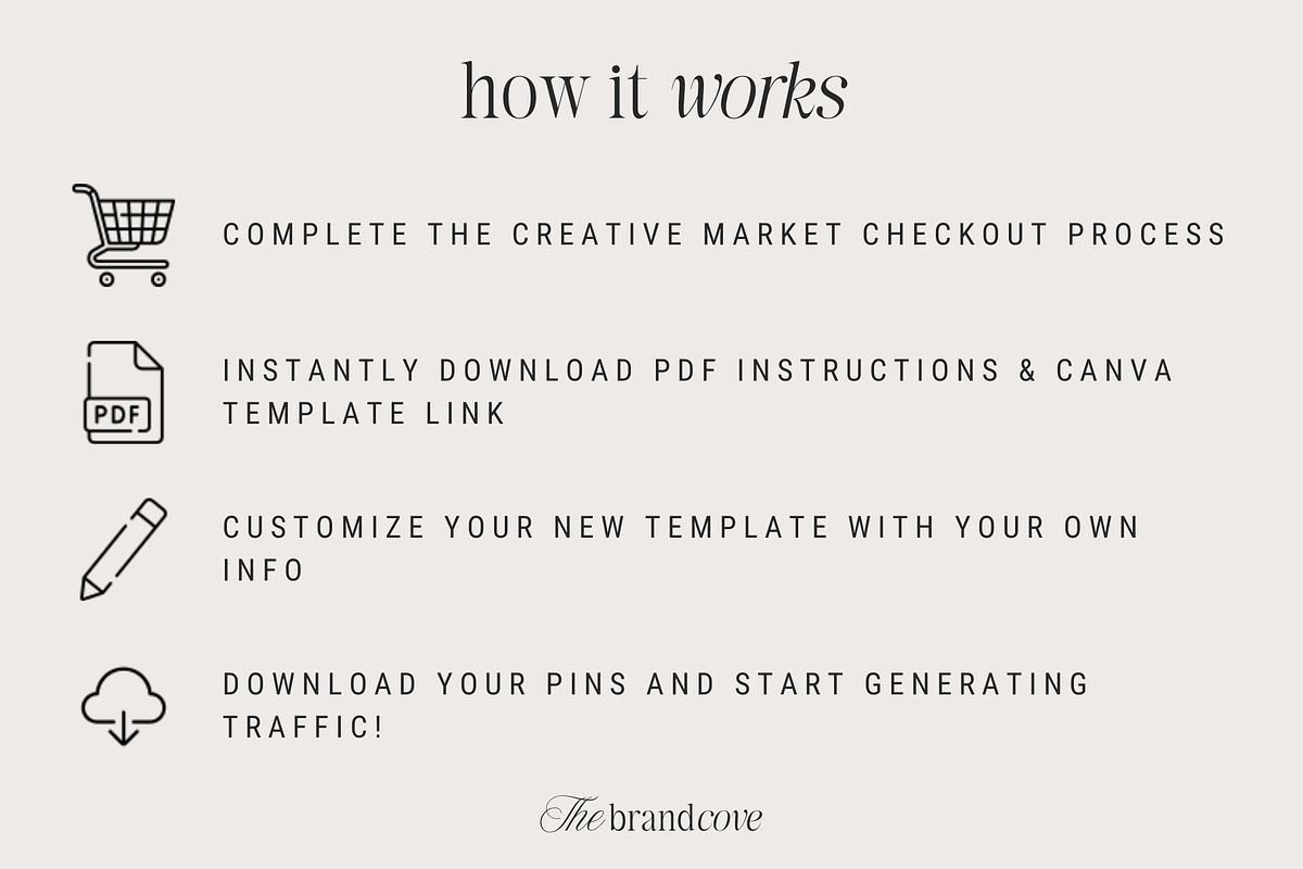 Green Pinterest Canva Templates, a Social Media Template by thebrandcove (Photo 5 of 6)