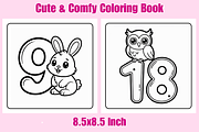 Cute Number Coloring Pages For Kids, an Animal Illustration by Coco Bloom (Thumbnail 3 of 3)