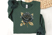 Glitter Luxury Black Spring Flower, an Illustration by Watercolor design (Thumbnail 10 of 12)