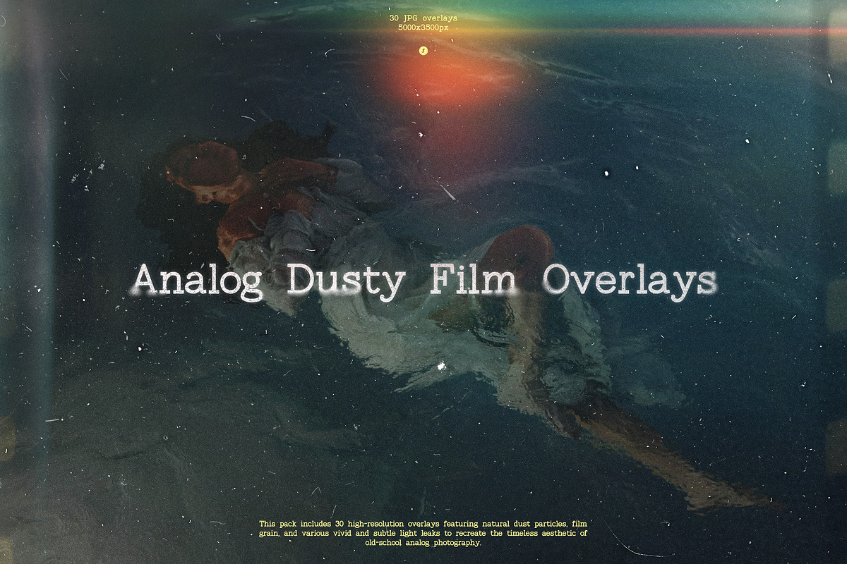 Analog Dusty Film Overlays, a Texture Graphic by Freezerondigital (Photo 1 of 19)