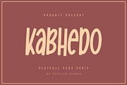 Kabhedo - Playfull Sans Serif Font, a Sans Serif Font by skiiller studio (Thumbnail 1 of 9)