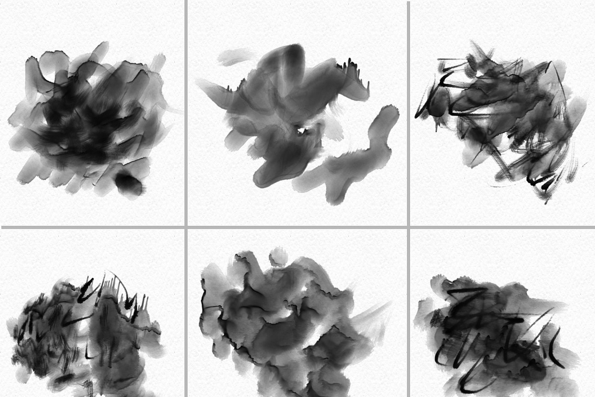 35 Hi-Res Water color PS Brush Set 6 preview 2