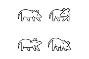 Opossum Logo, a Graphic by NataliiaVolyk (Thumbnail 4 of 6)
