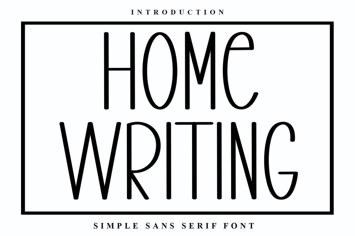 Home Writing, a Sans Serif Font by InermediaSTUDIO (Photo 1 of 7)