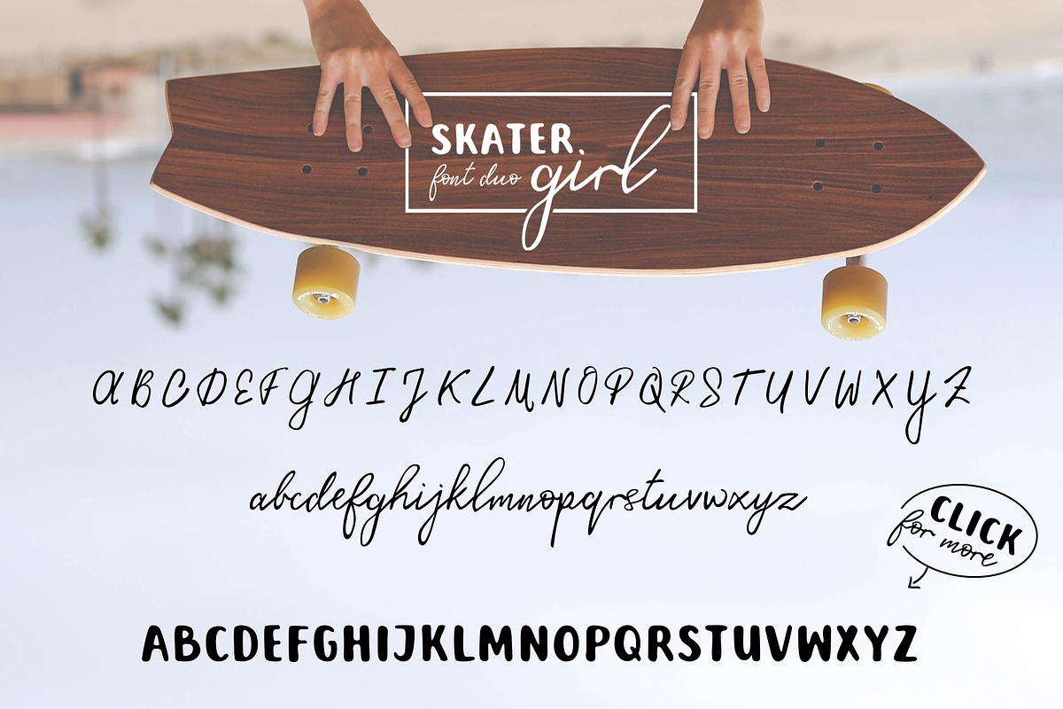 Skater Girl Font Duo, a Script Font by Digital Ink (Photo 10 of 10)