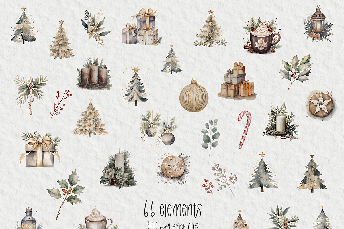 Cozy Christmas Clipart, an Object Graphic by Papaya (Photo 5 of 8)