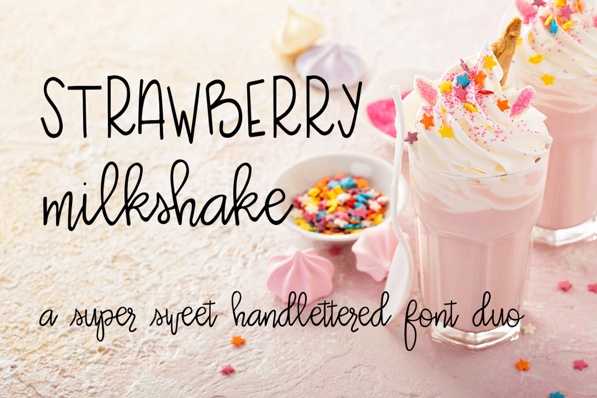 STRAWBERRY milkshake