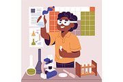 Kids studying, doing homework set, an Education Illustration by PaperTrident (Thumbnail 7 of 8)