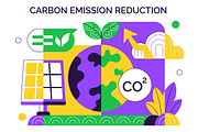 10 Carbon Footprint Reduction, a Technology Illustration by denayunebgt (Thumbnail 4 of 4)