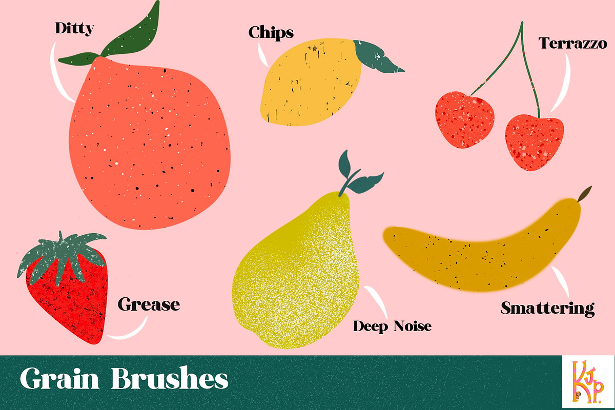 Grainy Procreate Texture Brushes, a Brush Add-On by KJP Designs (Photo 8 of 9)