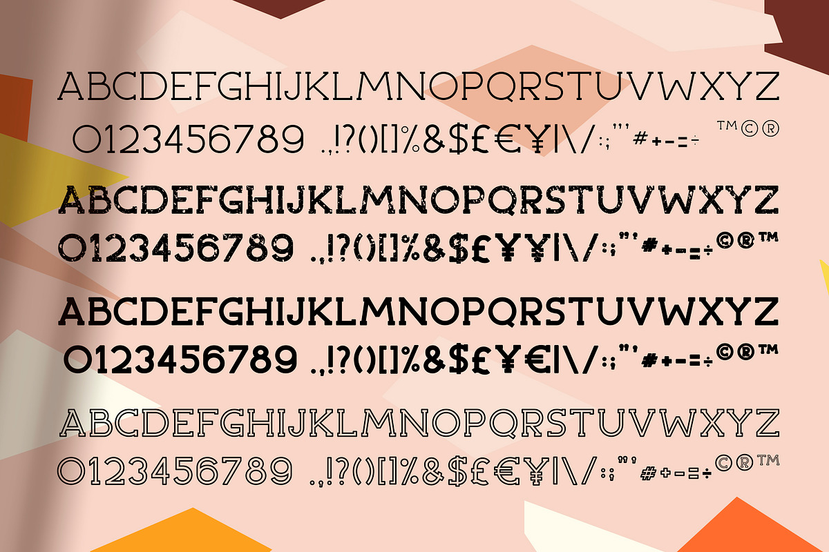 ABSTRACT - Fresh Serif Font Family preview 3