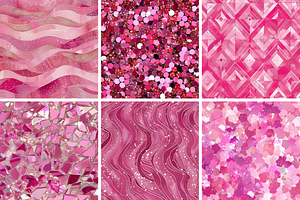 Pink Shimmers Seamless Patterns