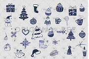 Hand Drawn Whimsical Christmas clipa, an Illustration by BigCakeBee (Thumbnail 3 of 4)