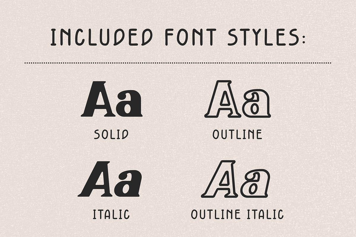 Retro Display Font - Bongo BlahBlah, a Serif Font by ZoloDesignHub (Photo 9 of 9)