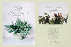 Botanical Procreate Stamps, Cliparts