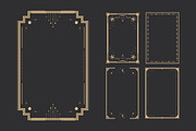 Celestial Tarot Frames Set, a Decorative Illustration by PsychocheArt (Thumbnail 1 of 4)