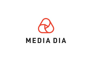 Letter D With Media Logo, a Branding & Logo Template by yanuart