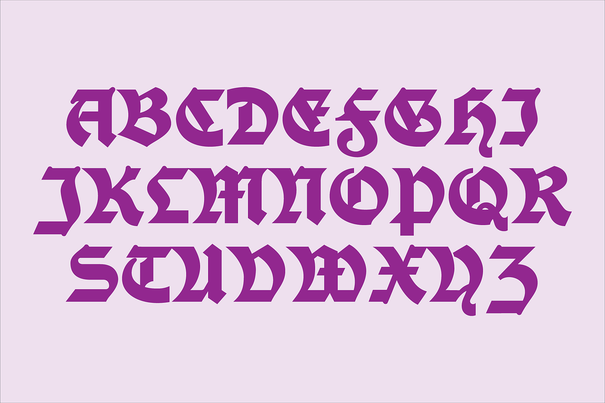 Display Gothic Font, a Blackletter Font by GG Design (Photo 3 of 10)