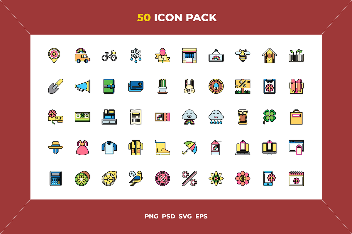 Spring sales icons, an Icon by Wencory (Photo 1 of 2)