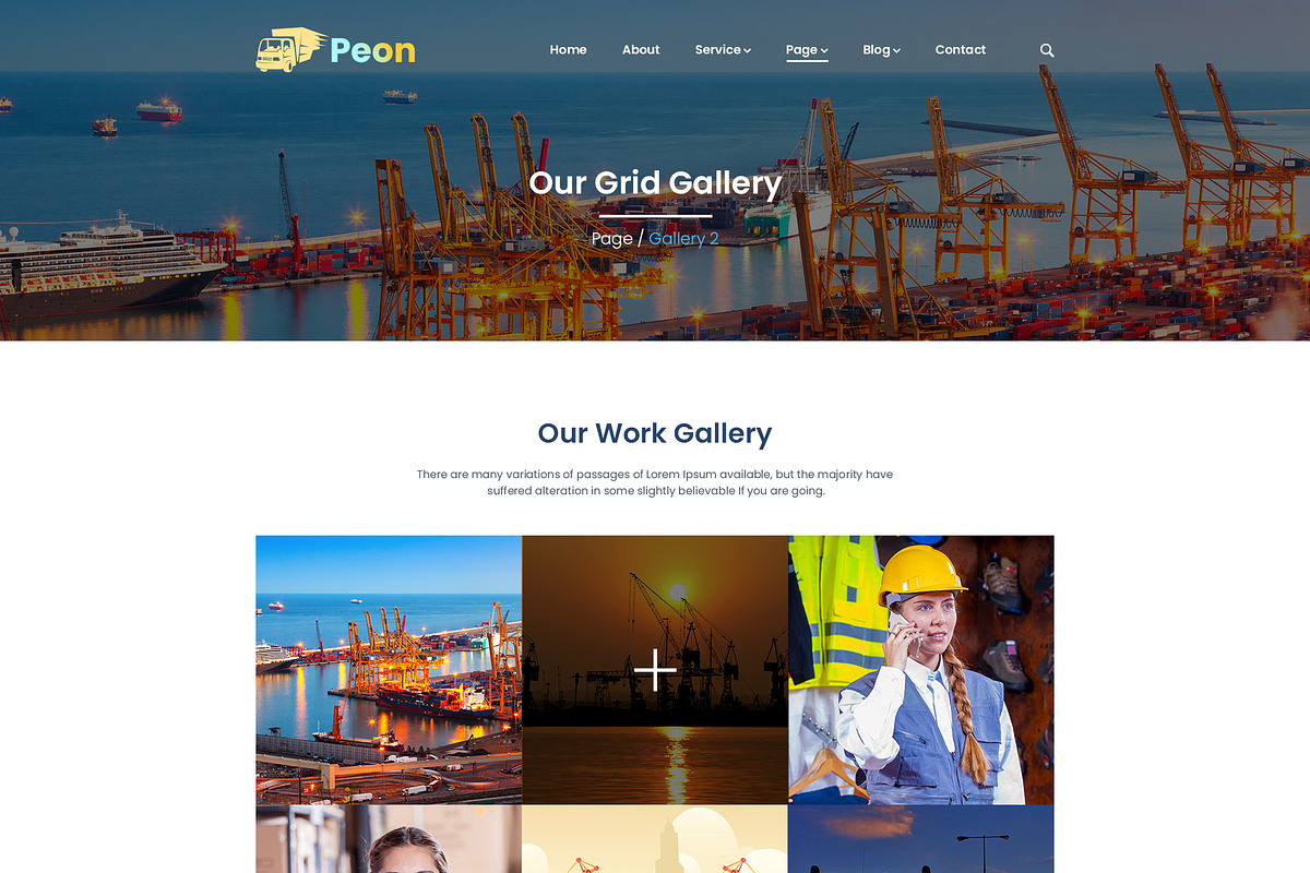 Peon - Logistic PSD Template, a Landing Page Template by Andit themes (Photo 15 of 34)