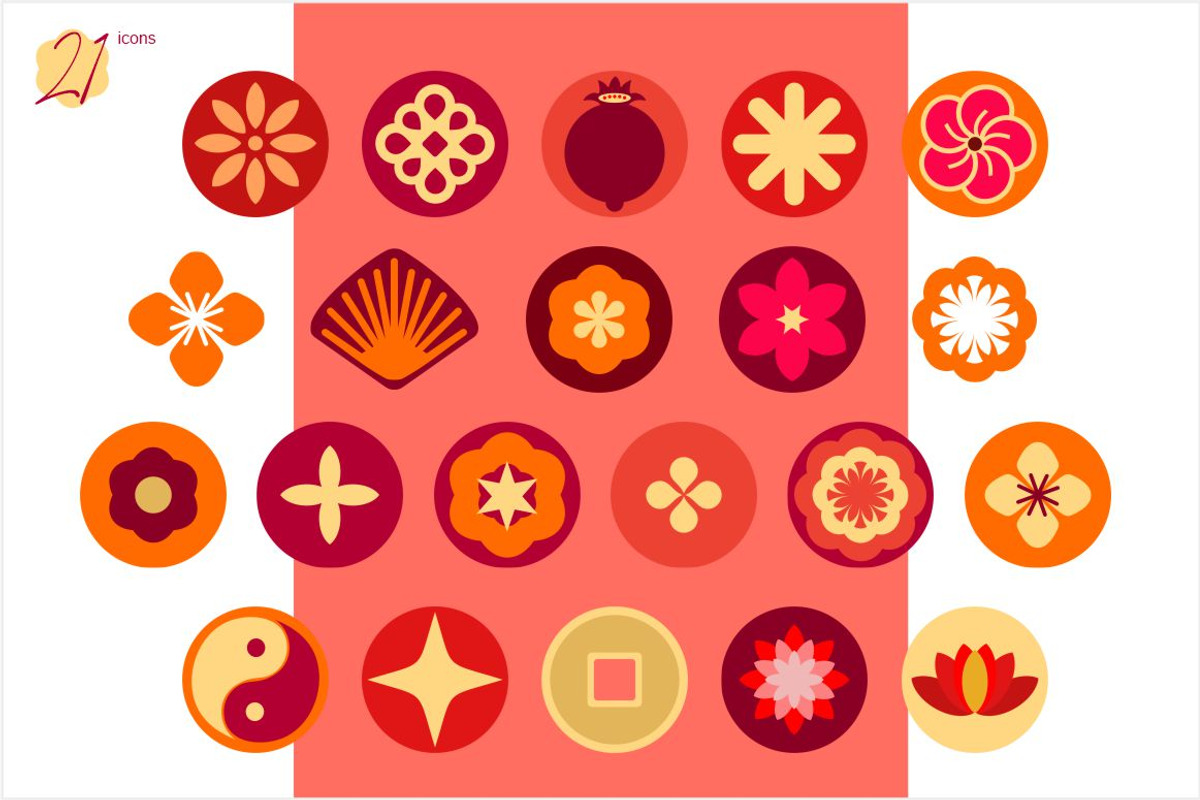 Chinese New Year-set of cliparts, a Seasonal Illustration by Collection by VY (Photo 7 of 15)