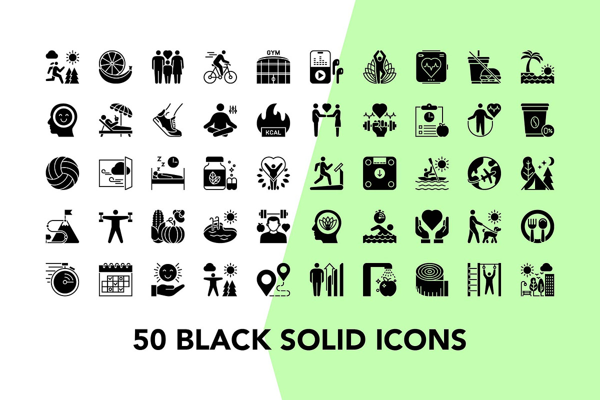 200 Healthy lifestyle  Vector Icons, an Icon by Genestro Shop (Photo 3 of 5)