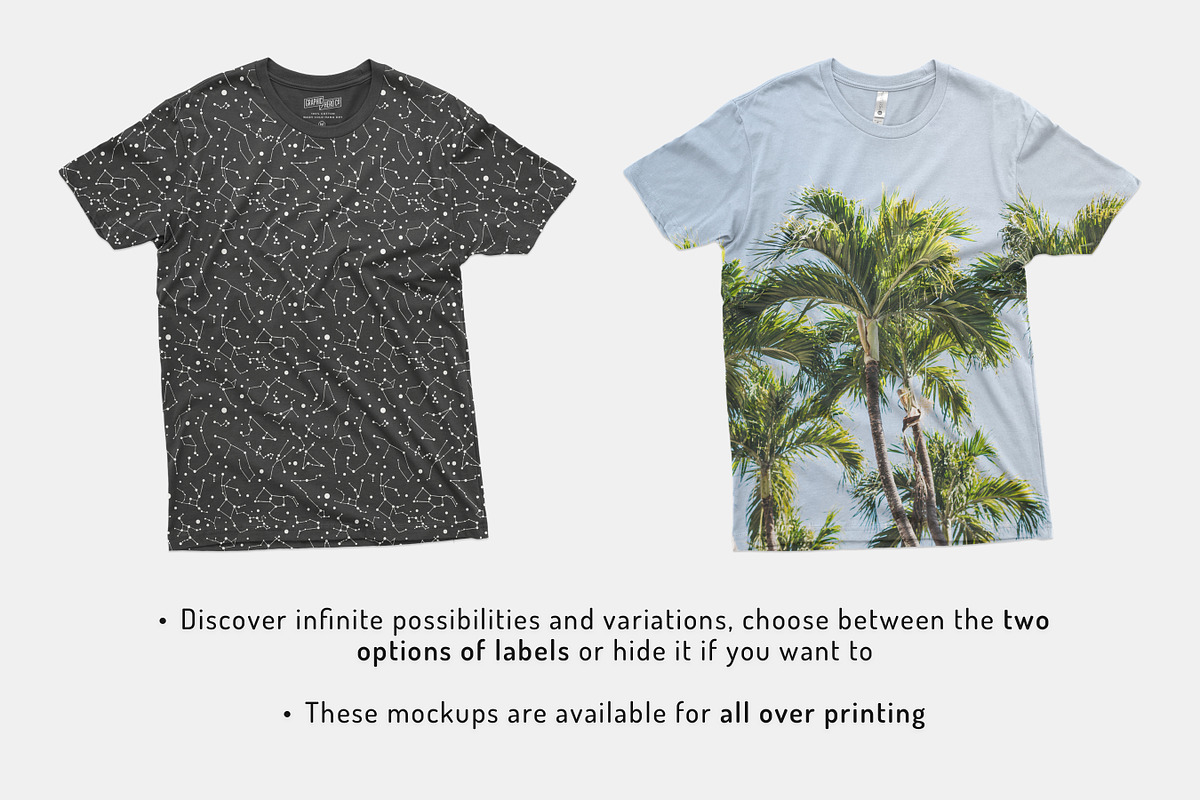 Mens Short Sleeve T-shirt Mockups, a Shirt Mockup by GraphicHero (Photo 6 of 6)