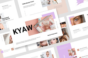 Kyaw : Beauty Product Powerpoint, a Presentation Template by Punkl Camp