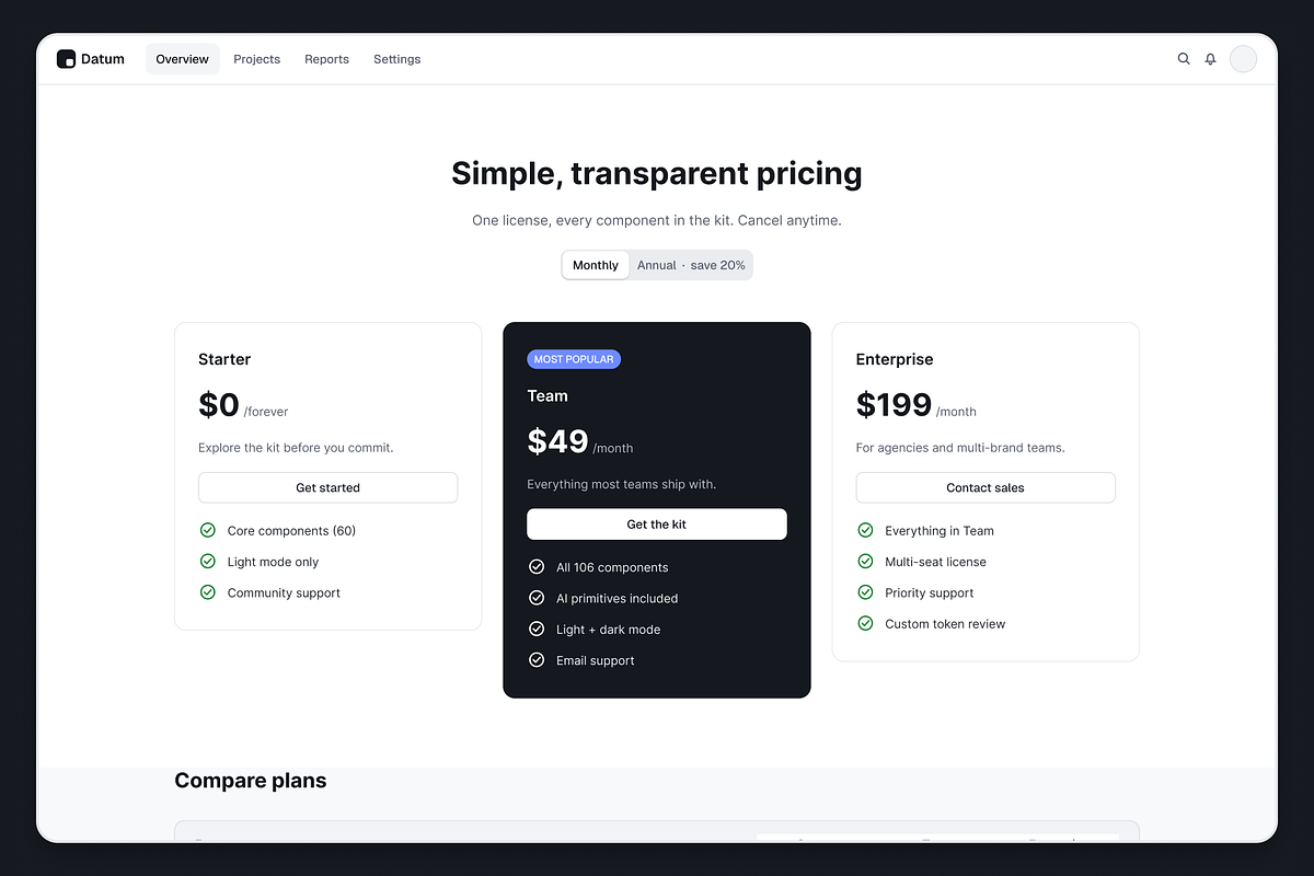 Datum — Design System, an UI Kit Template by DesignWise (Photo 7 of 7)