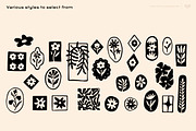 Floral Tattoos Clipart Bundle, a Decorative Illustration by ClayStudio (Thumbnail 6 of 8)