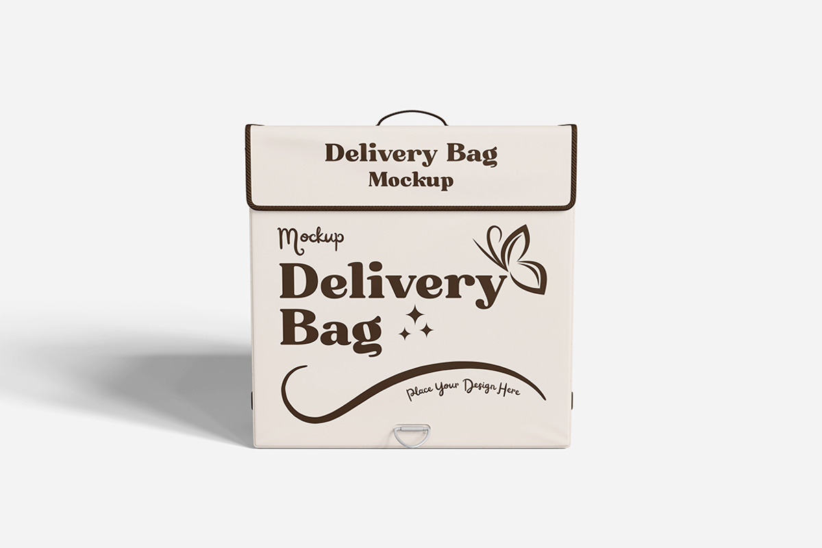 Photorealistic Delivery Bag Mockup, an Advertising Mockup by Indah (Photo 2 of 6)