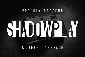 Shadow Play - Unique Display Font