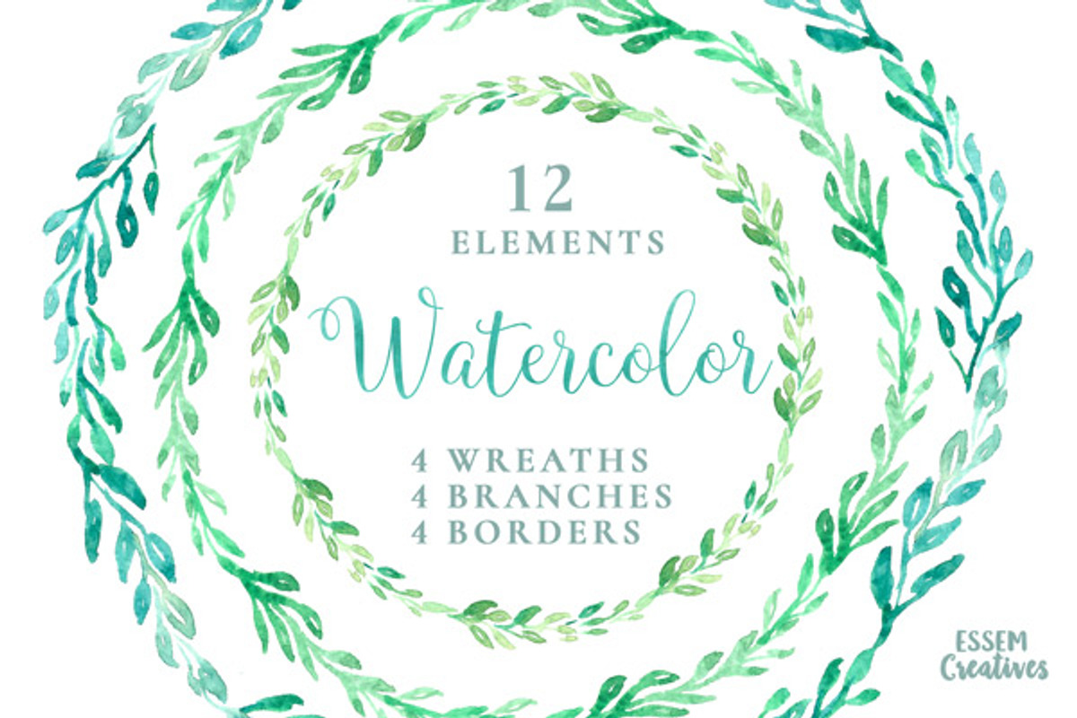 Bundle - Tropical Watercolor Leaves, an Illustration by Essem Creatives (Photo 20 of 26)