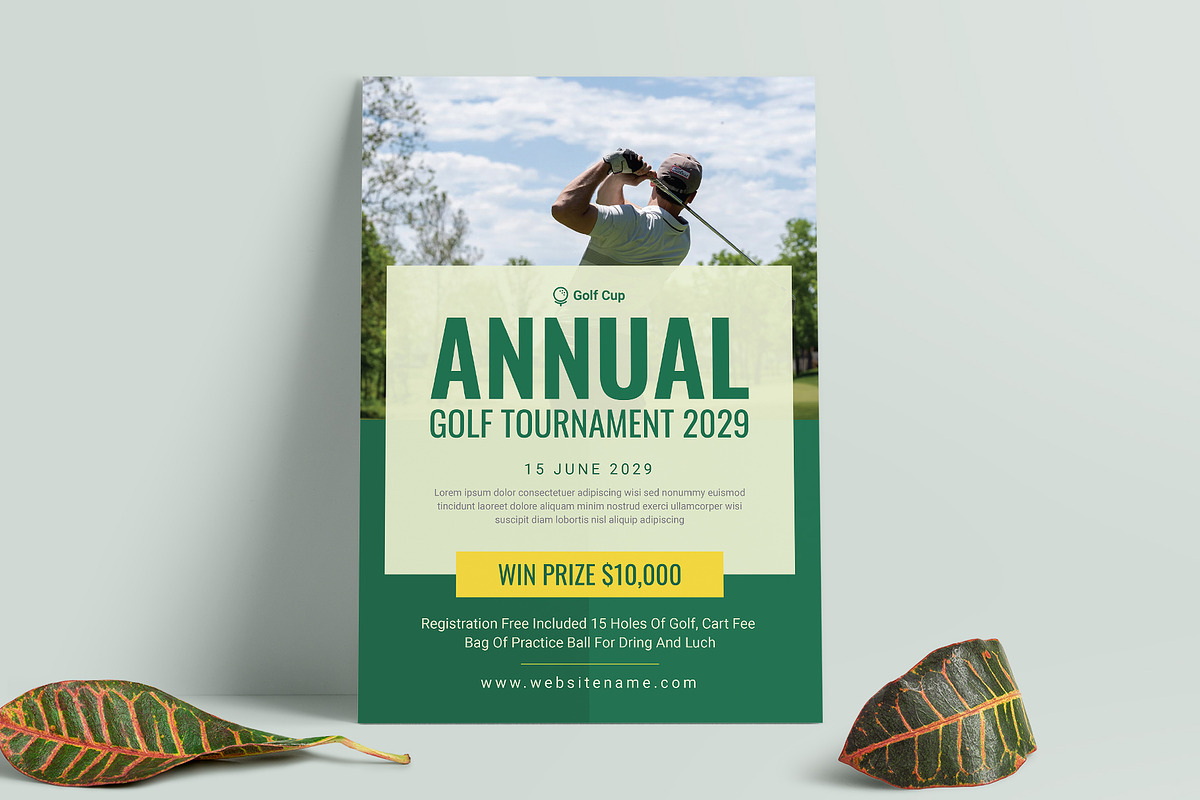 Golf Tournament Flyer, a Flyer Template by Pixelpick (Photo 1 of 2)