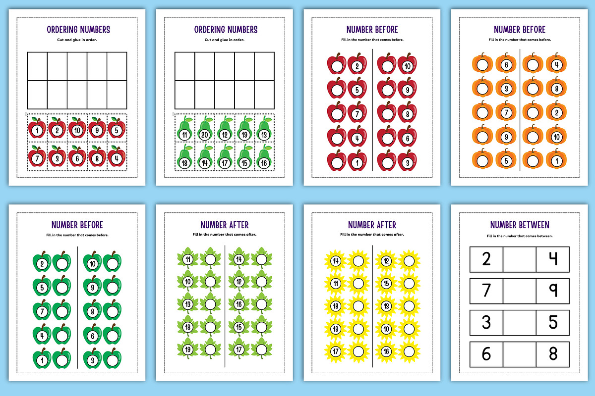 Kindergarten Numbers Workbook Canva