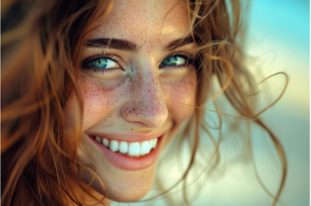 Radiant Smiling woman happy, a Sports & Recreation Photo by Ylivdesign